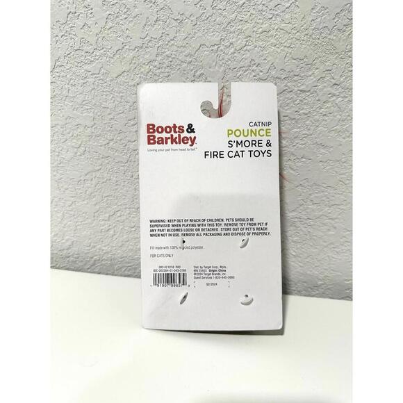 Boots and & Barkley - Catnip Pounce Cat S’more and Fire Toy Kitty Catnip New - Picture 2 of 4